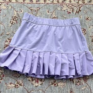 Talbots Lavender Pleated Mini Skirt
